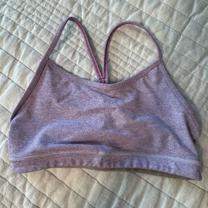 Lululemon purple stripe flow y bra